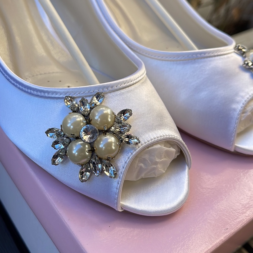 New - Pink Paradox London - Frosting - White Wedding Shoes - Size 8 - Picture 7 of 16
